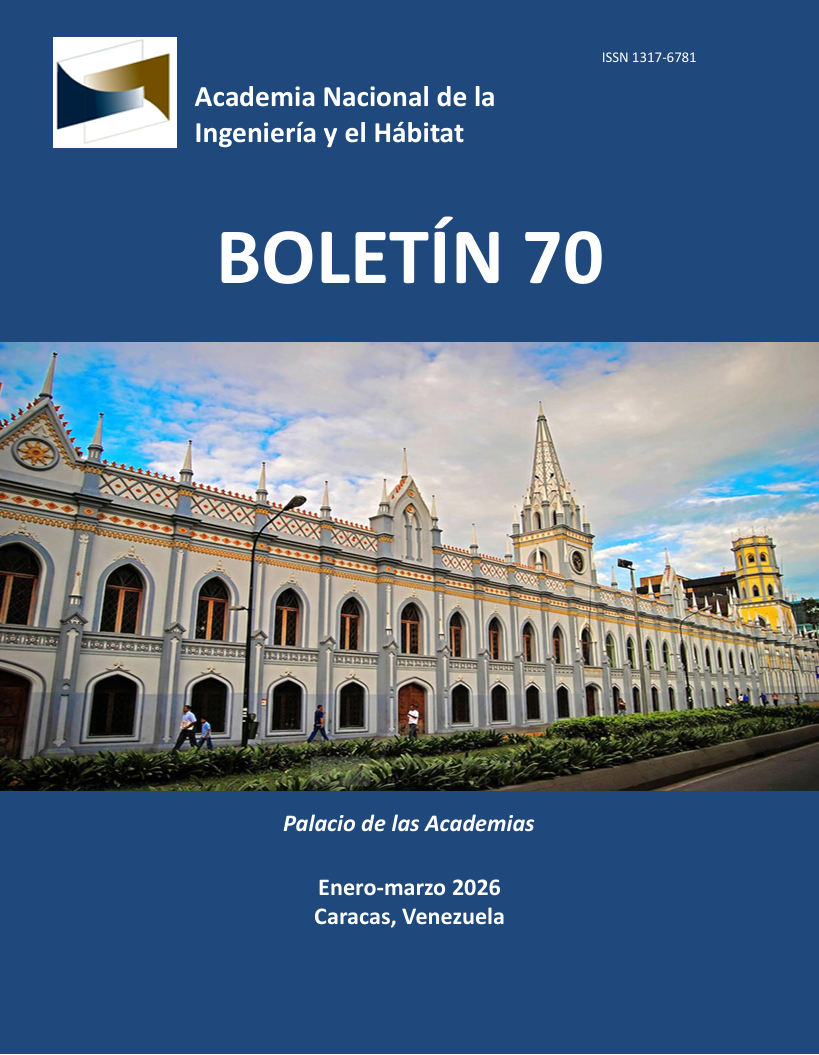 					Ver Núm. 70 (2026): Boletín de la Academia Nacional de la Ingeniería y el Hábitat, ANIH
				
